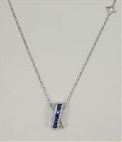 Collar Recarlo Mujer in Oro blanco Zaffiro P10FM001/ZB